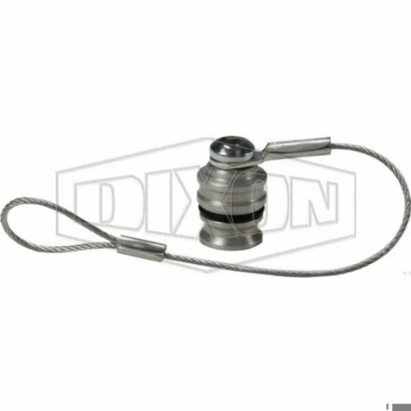Dixon H Series Interchange Dust Plug, 1/4 in Nominal, Aluminum, Domestic 2HDP-A